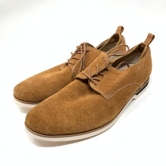 Sam Edelman Men's Sz 7M Derrick Brown Dress Shoes Suede Leather Lace Up Casual - Picture 2 of 7